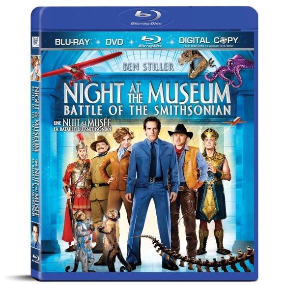 🍒4 for $20🍒 Night at the Museum: Battle of the Smithsonian Blu-Ray Kids Movie - Picture 1 of 10